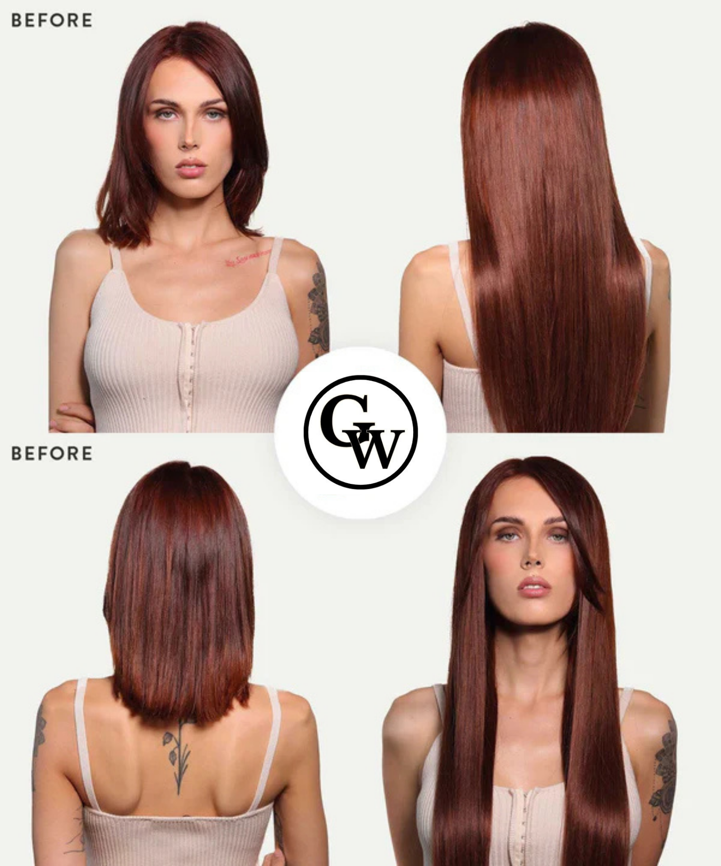 Extensions de Cheveux Adhésives Classiques Naturels
