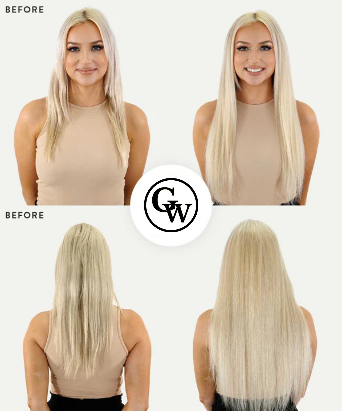 Extensions de Cheveux Adhésives Classiques Naturels