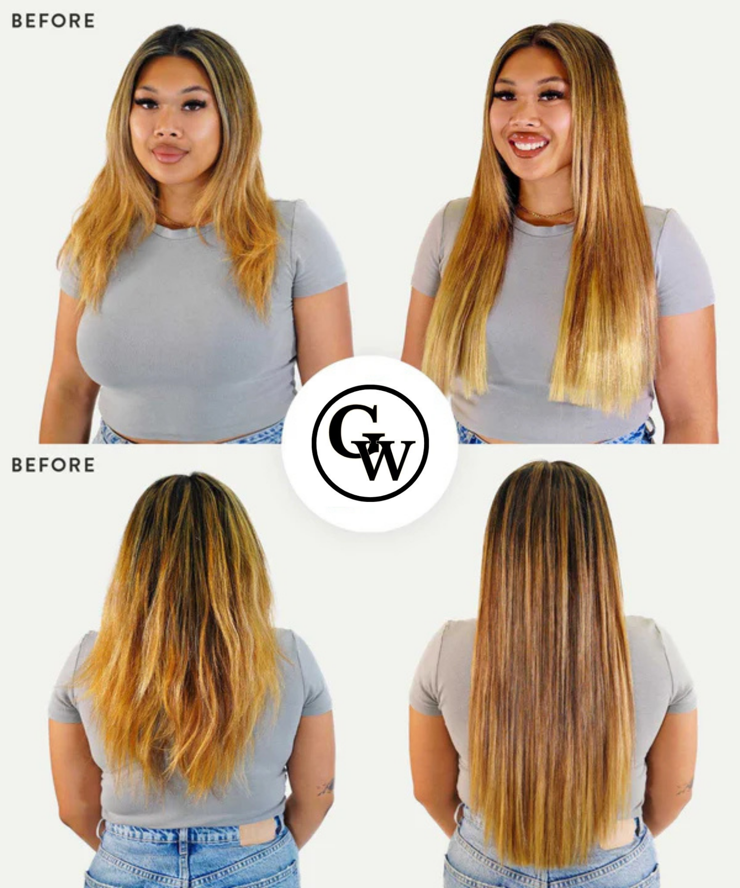Extensions de Cheveux Adhésives Classiques Naturels