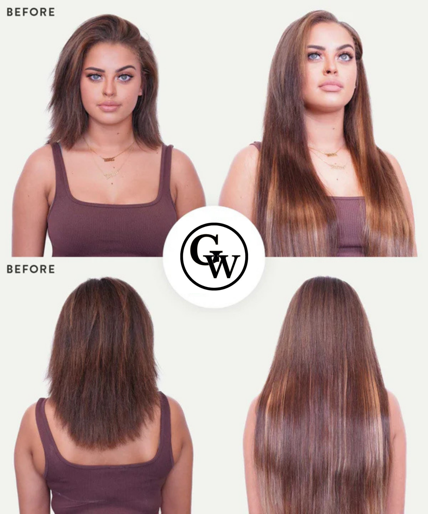 Extensions de Cheveux Adhésives Classiques Naturels