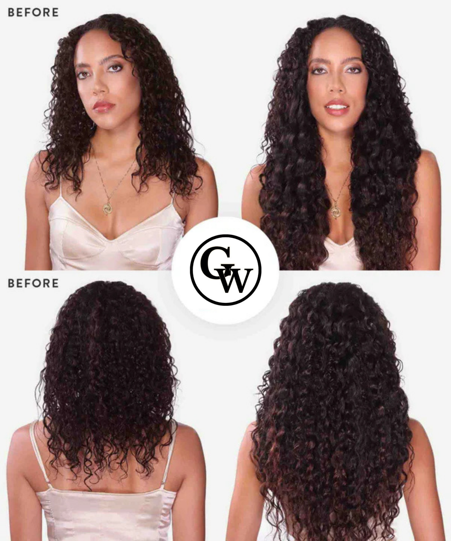 Extensions de Cheveux Adhésives Classiques Bouclées