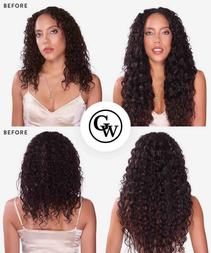 Extensions de Cheveux Adhésives Classiques Bouclées