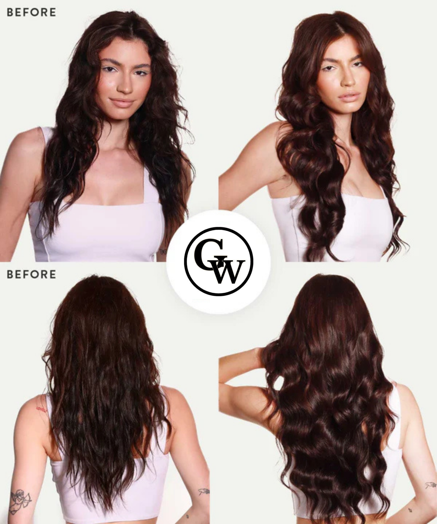Extensions de Cheveux Adhésives Classiques Ondulées