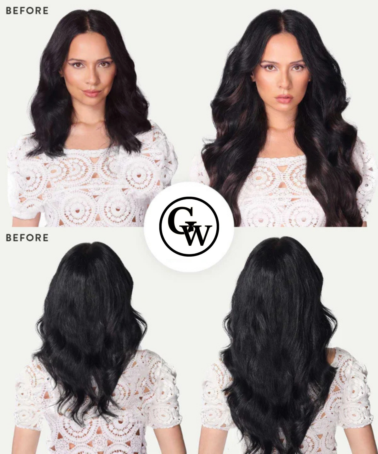Extensions de Cheveux Adhésives Classiques Ondulées