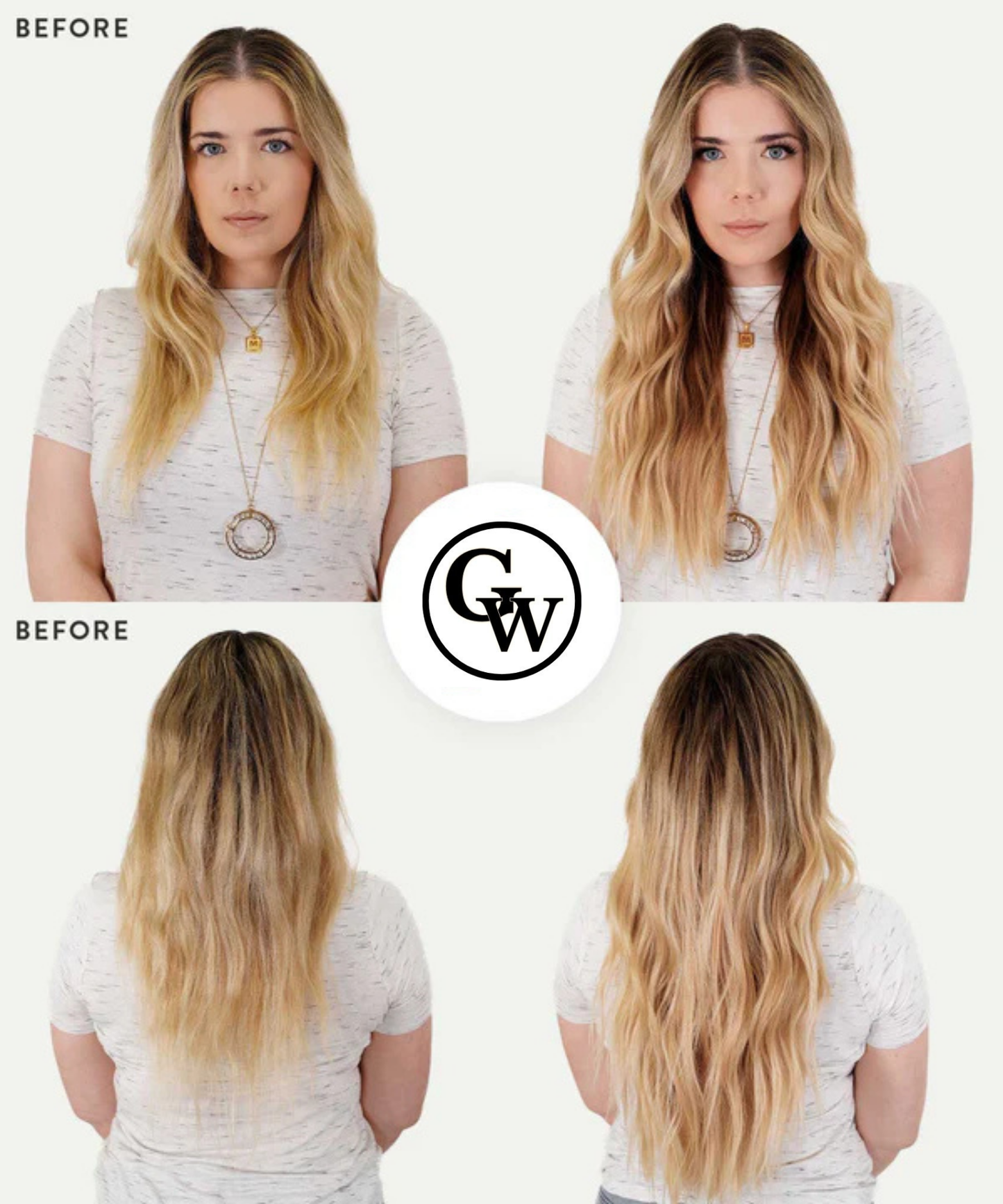 Extensions de Cheveux Adhésives Classiques Ondulées