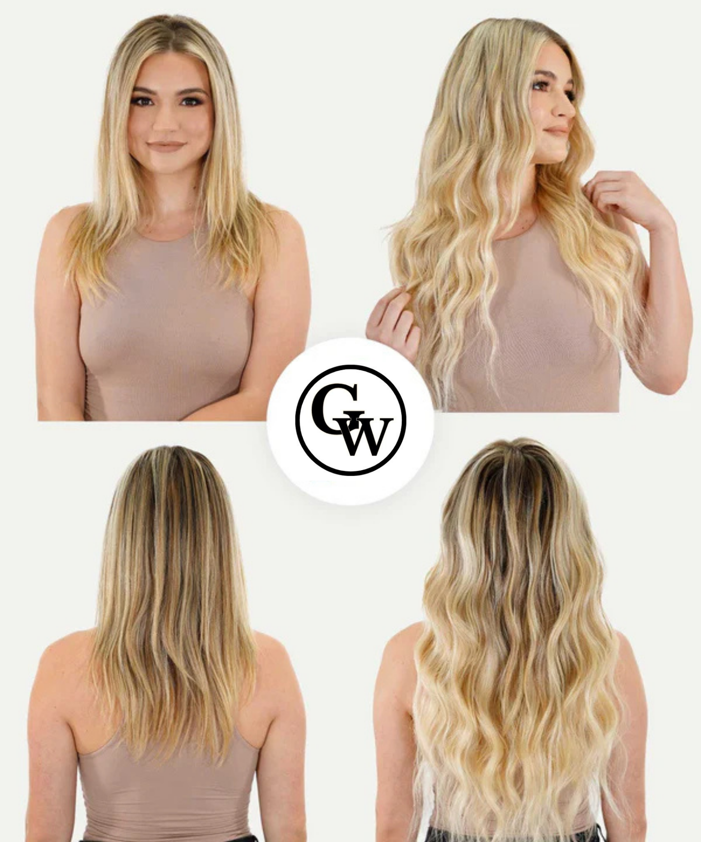 Extensions de Cheveux Adhésives Classiques Ondulées