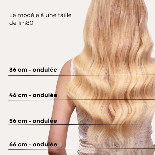 Extensions de Cheveux Adhésives Classiques Ondulées