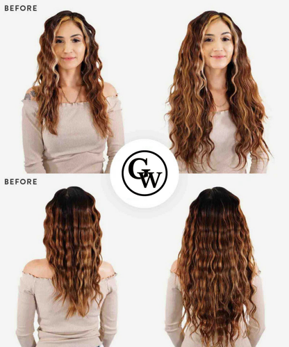 Extensions de Cheveux Adhésives Classiques Bouclées