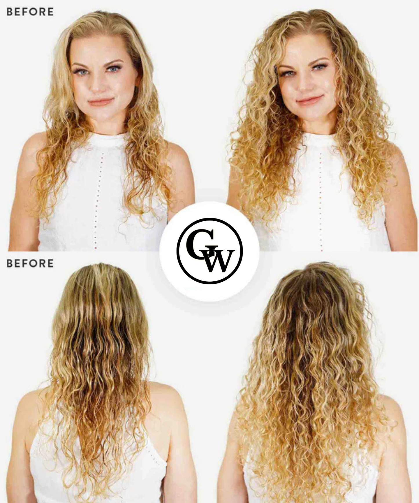 Extensions de Cheveux Adhésives Classiques Bouclées
